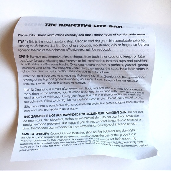 Adhesive lite backless and strapless bra in 38D - Picture 9 of 10